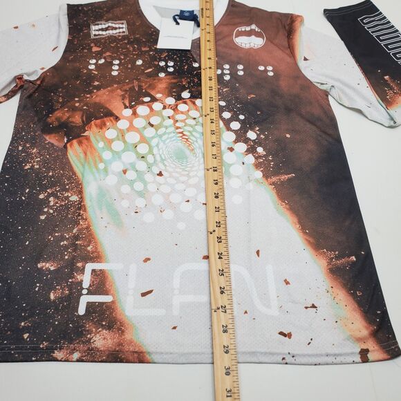 FLAN LABS Rocket Soccer Jersey Mens L Graphics Breathable Lightweight NWT - Picture 9 of 11